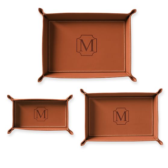 Mark & Graham Classic Leather Catchall Tray in leather