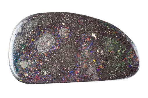 Dark big stone with different mini colors