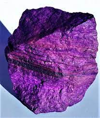 A Big Chunk Of Unpolished Deep Violet Sugilite Stone