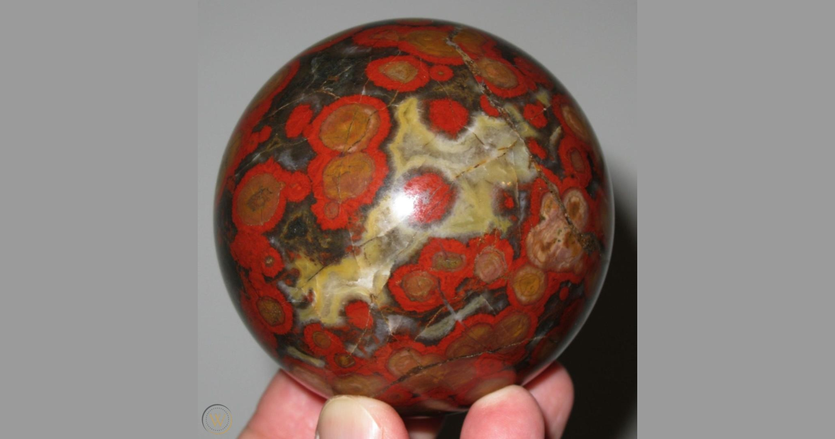 Morgan Hill Poppy Jasper that appears to have many eyes