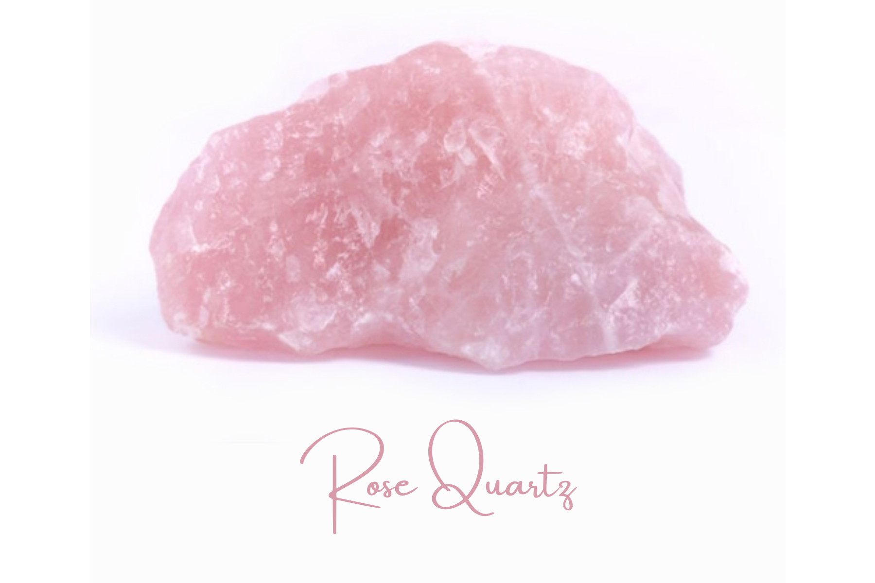 Rose Quartz on a rock form