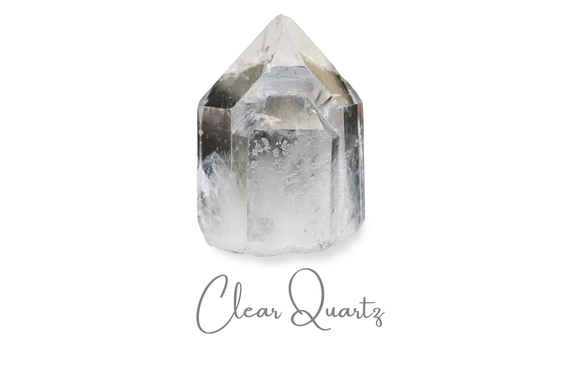 Pointed clear quartz