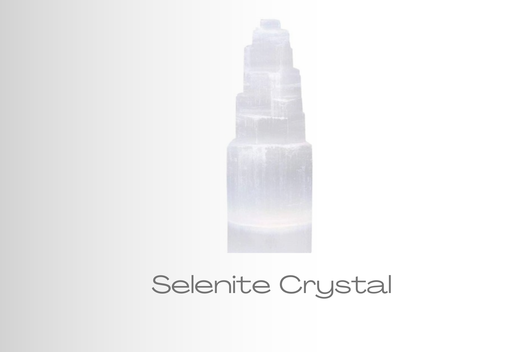 Tower-formed Selenite crystal