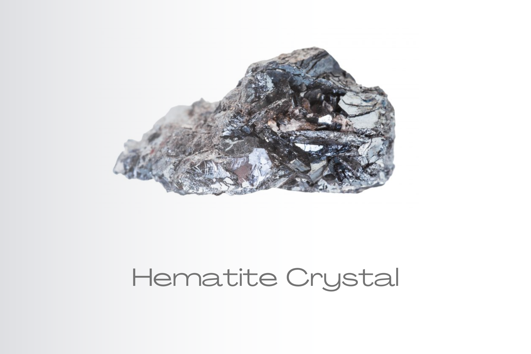 Rock-formed hematite crystal