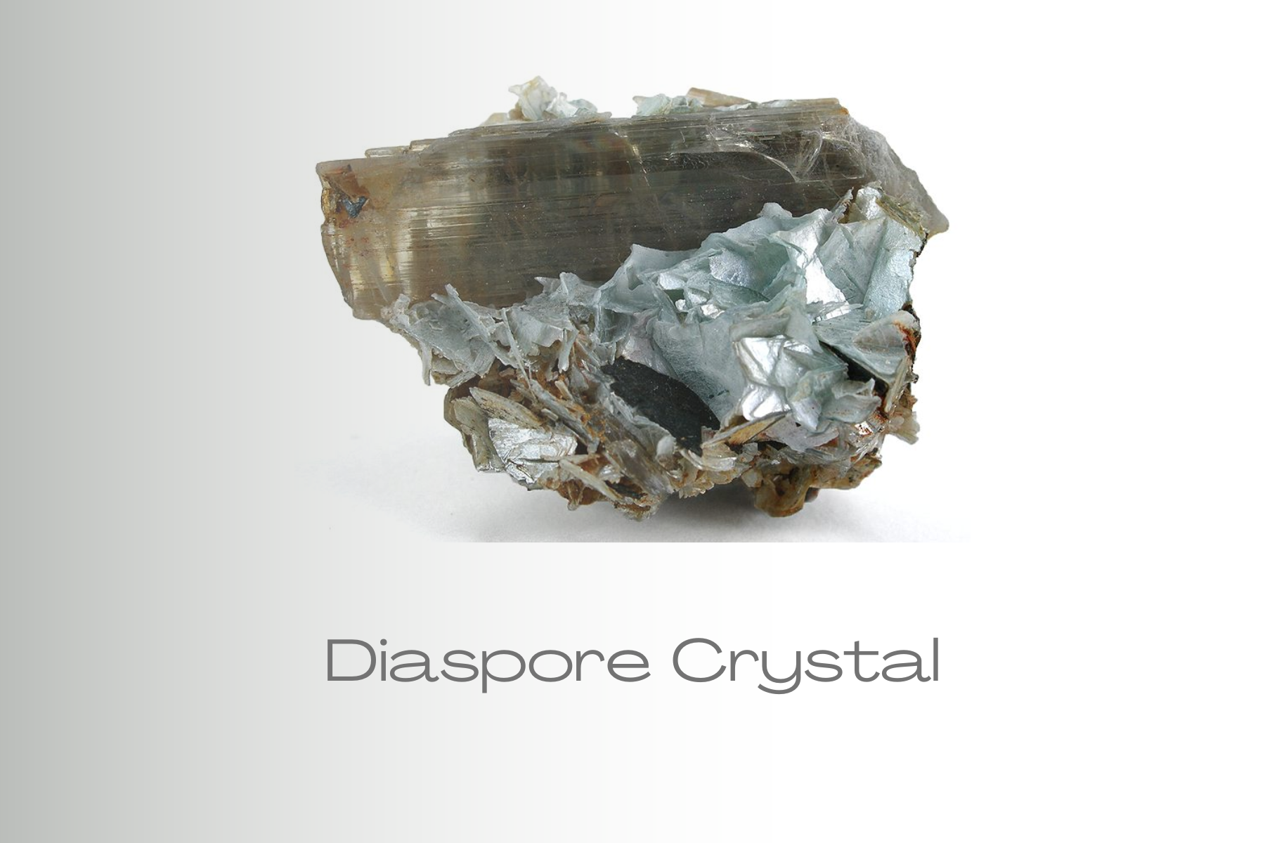 Rock-formed diaspore crystal