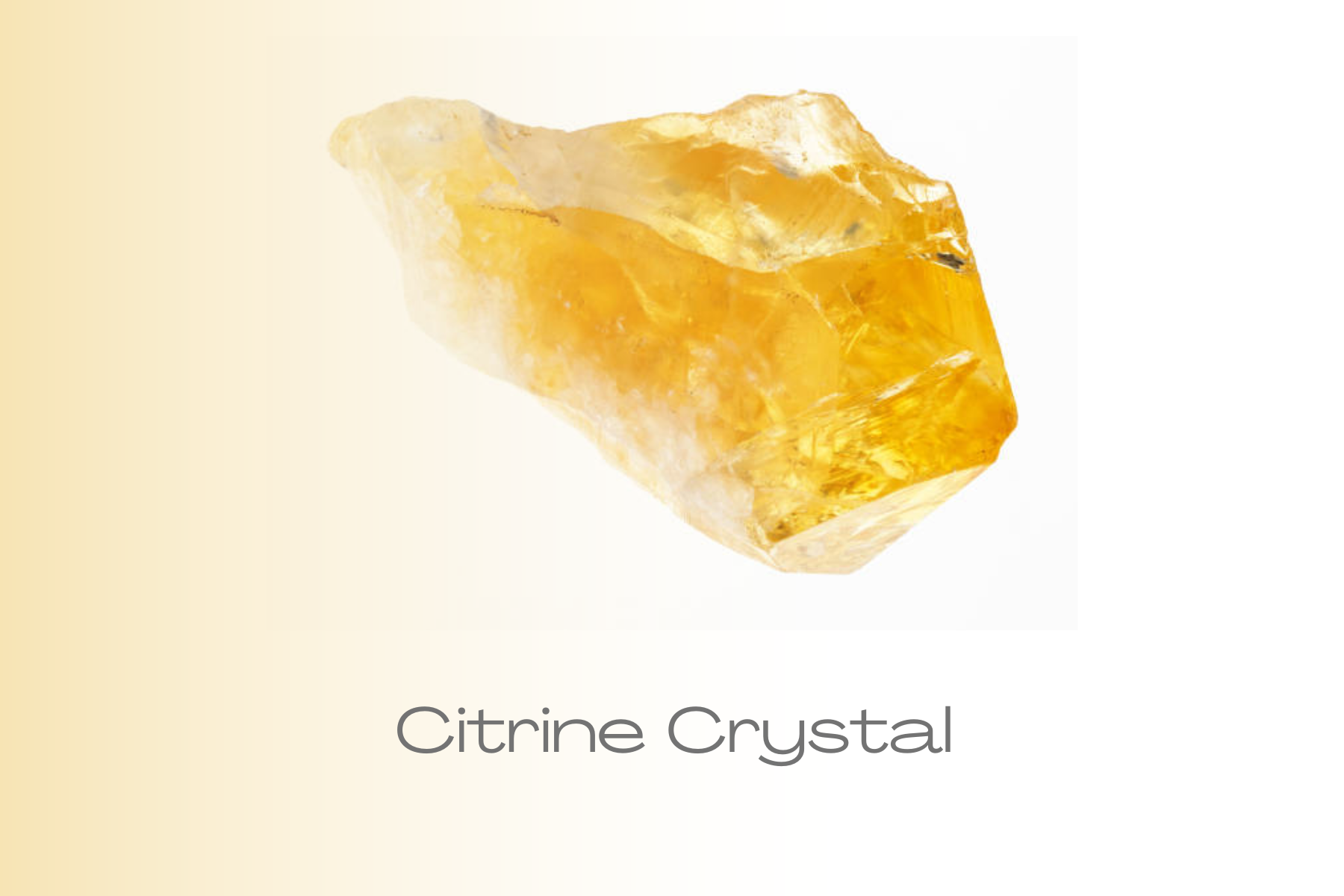 Rock-formed Citrine crystal