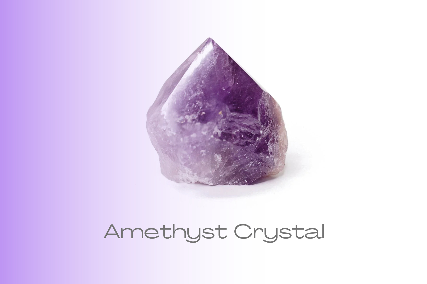 Pointed Amethyst crystal