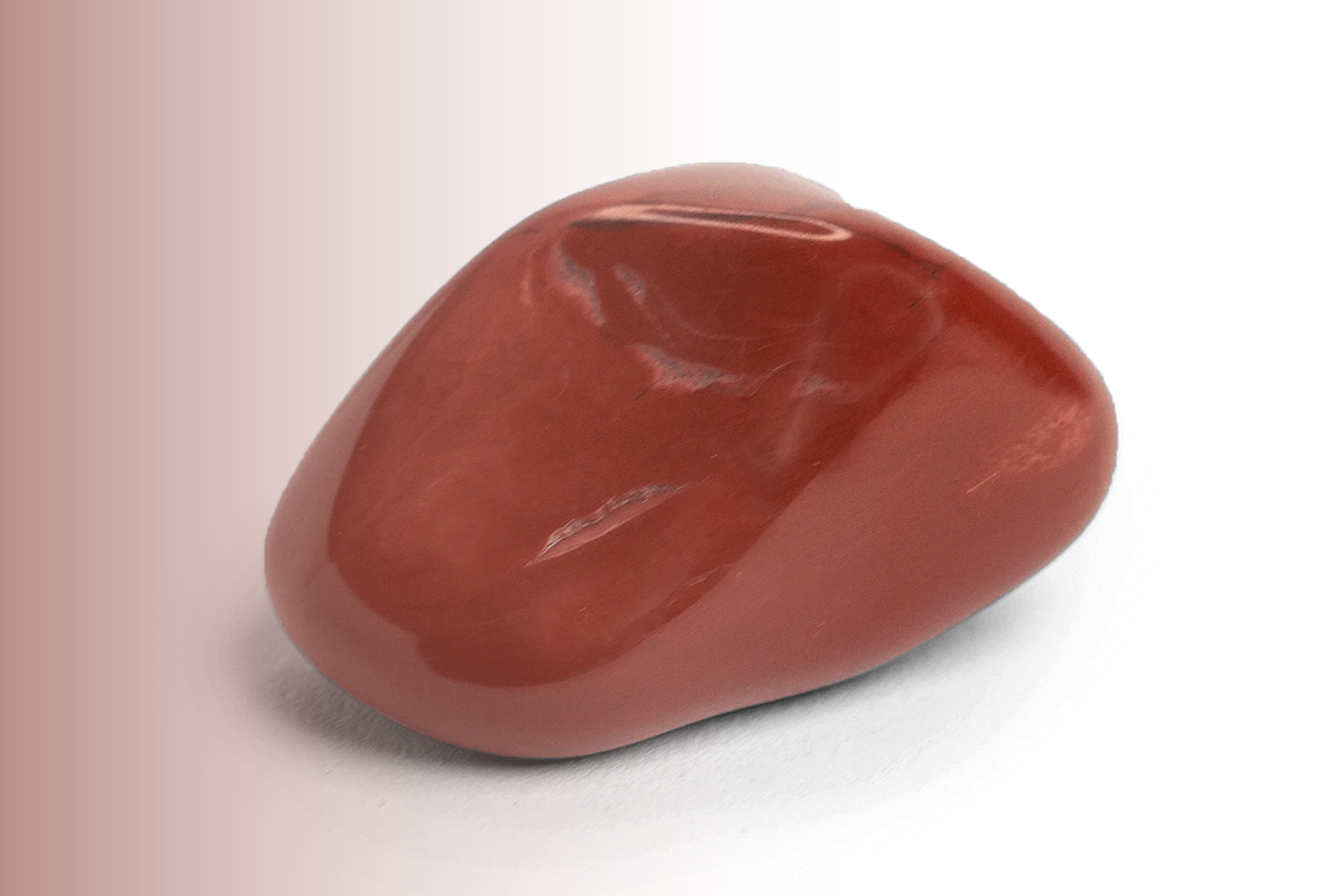Shiny rock-formed red jasper