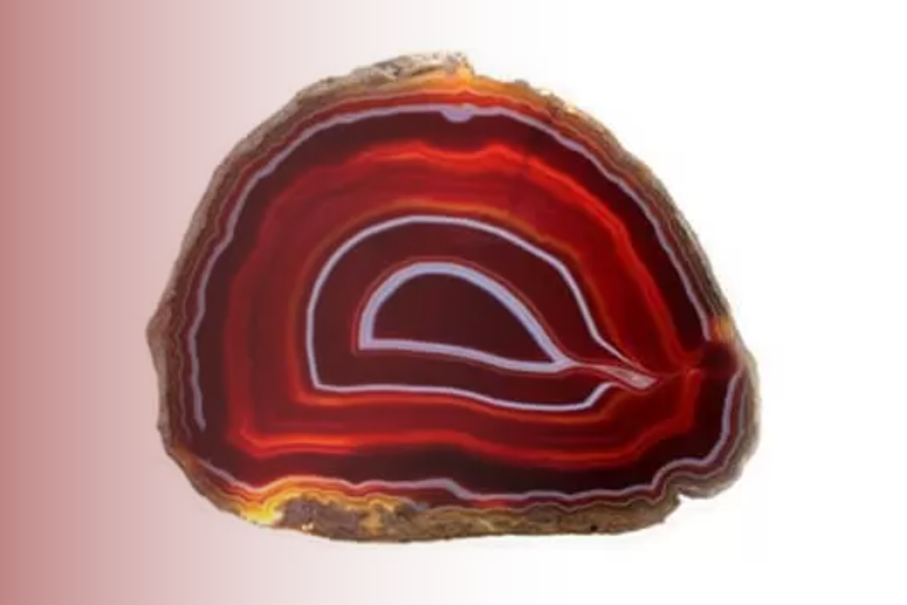 Inner look of stripped agate stone