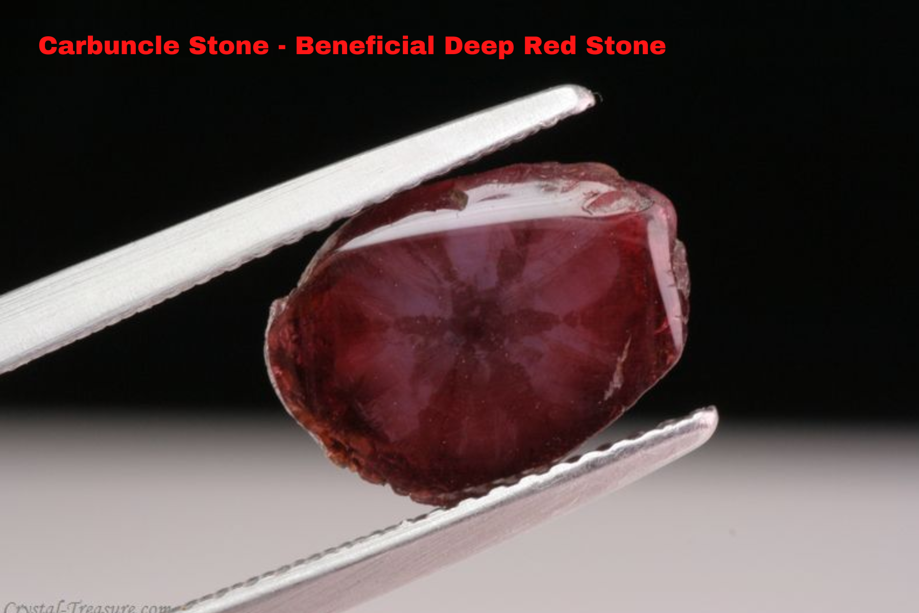 Carbuncle Stone - Beneficial Deep Red Stone