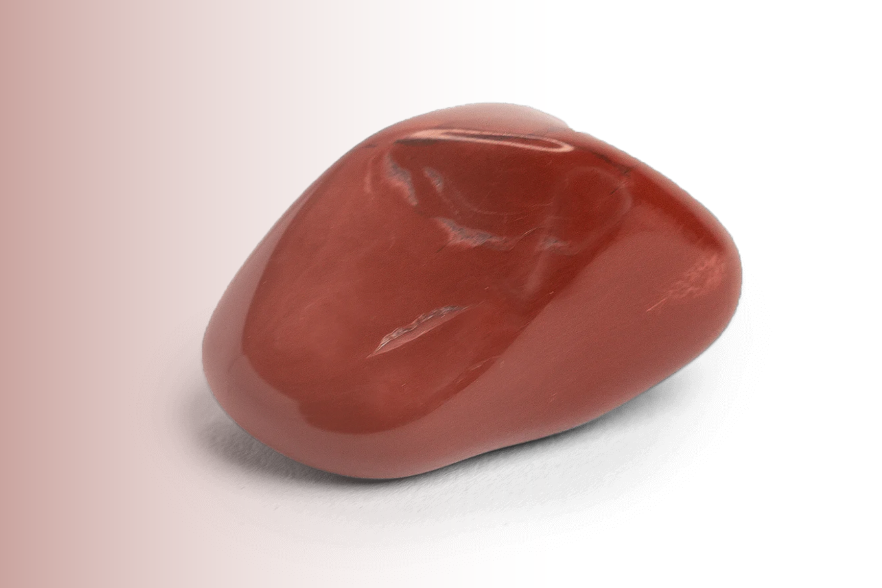 Smooth rock-formed red jasper