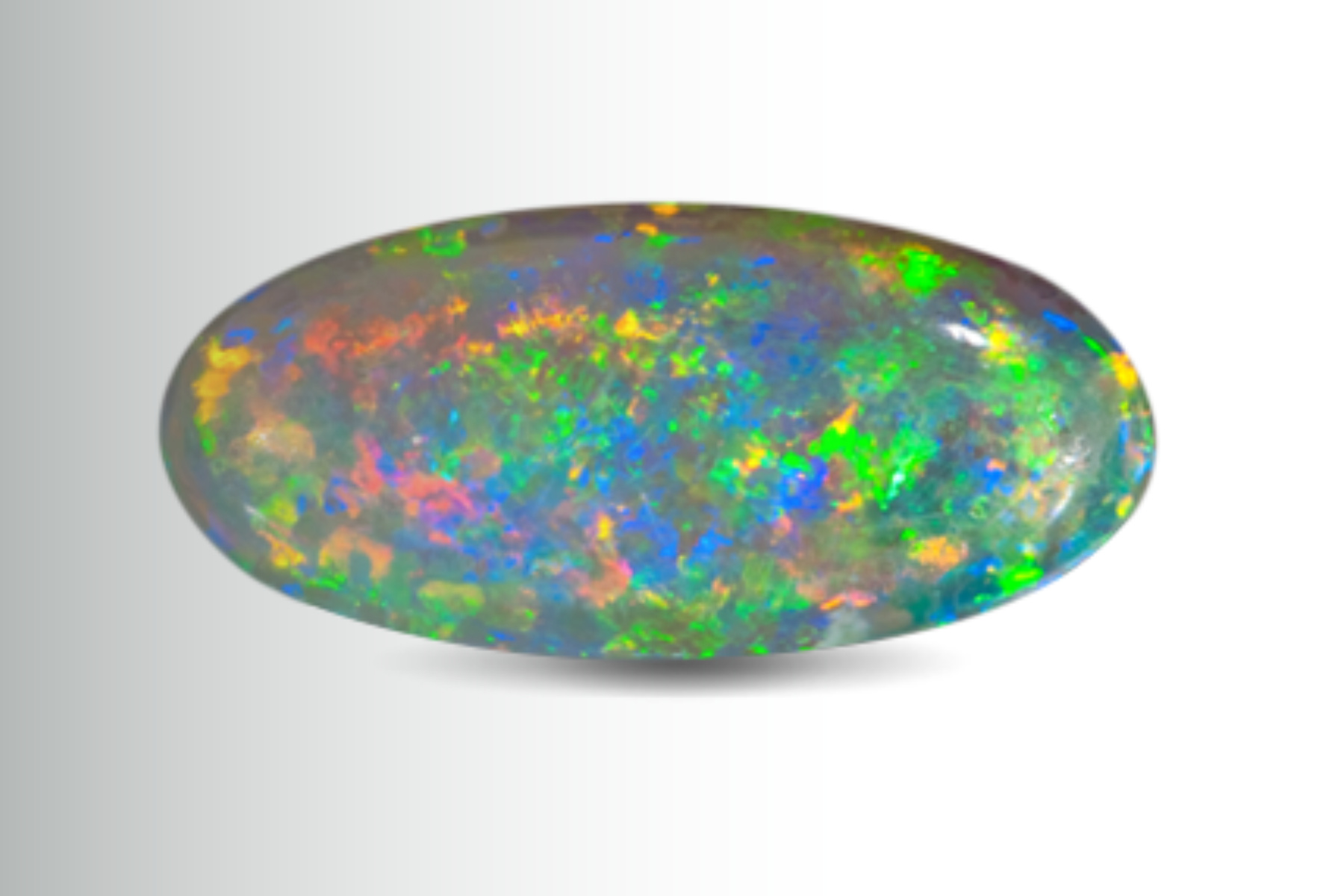 Elongated opal stone