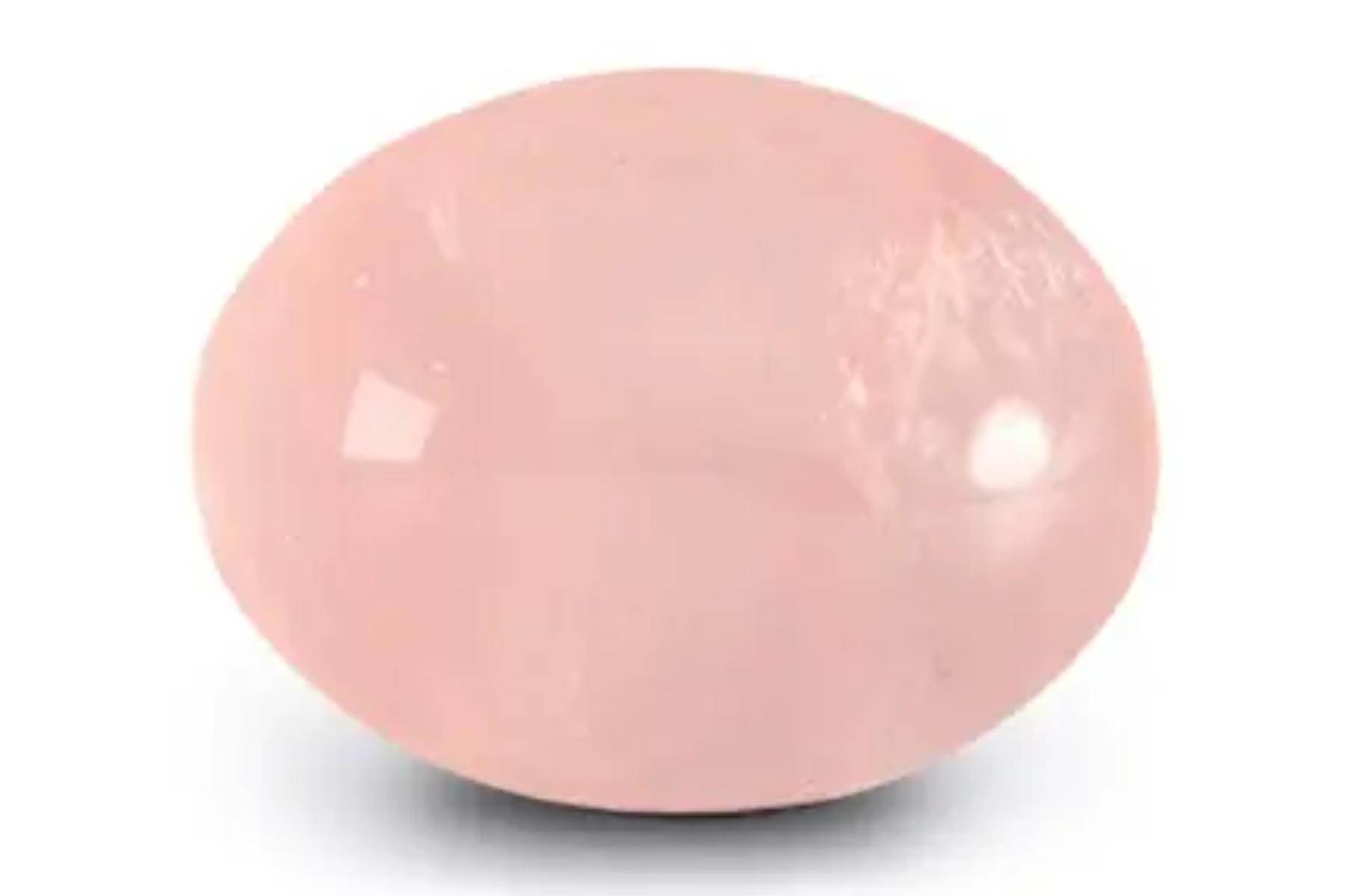 Eye-shaped pink stone