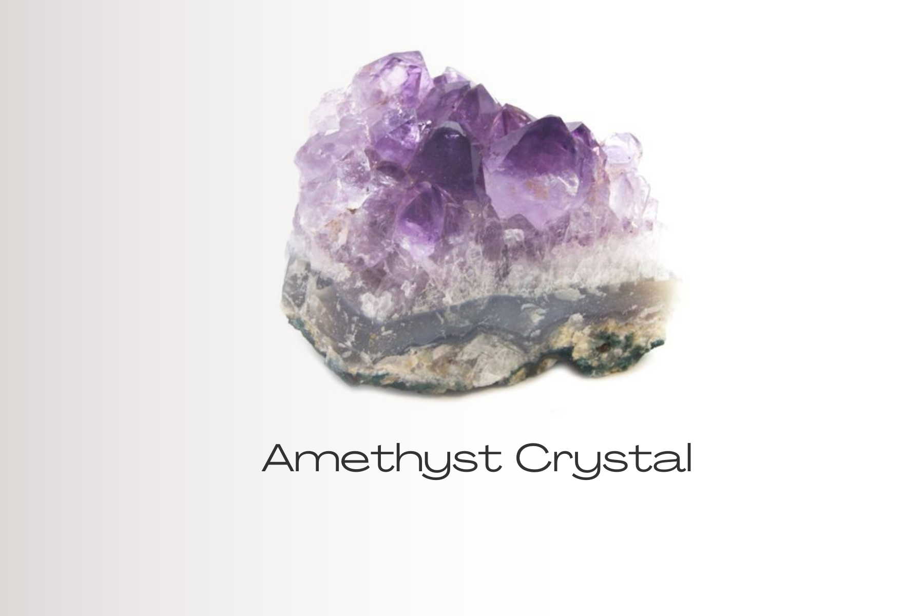 Rock-formed amethyst stone
