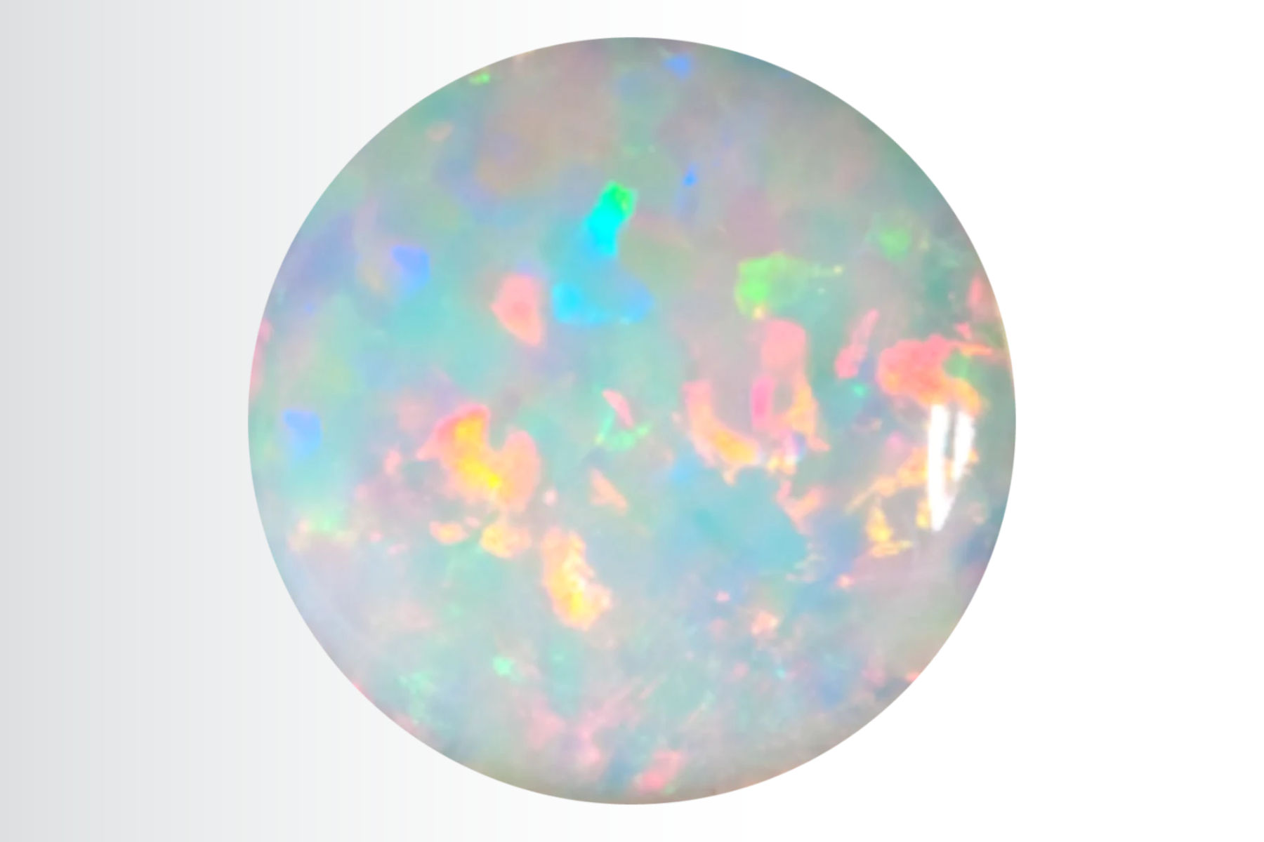 Round opal stone