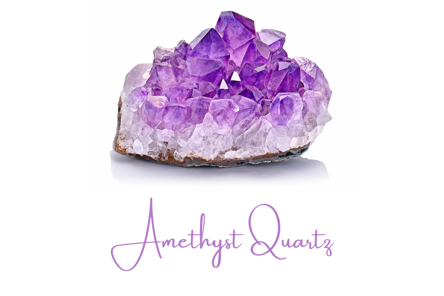 Purple Amethyst quartz crystal