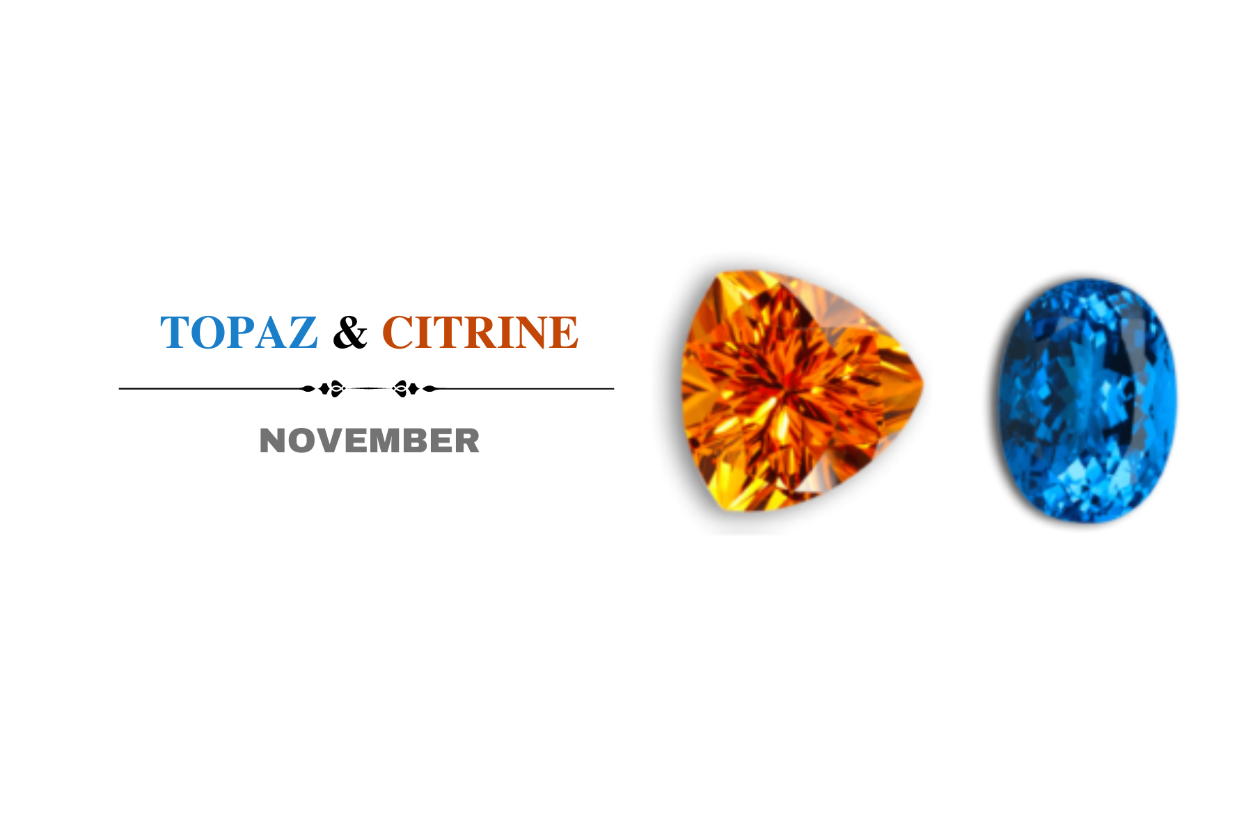Topaz and Citrine stones