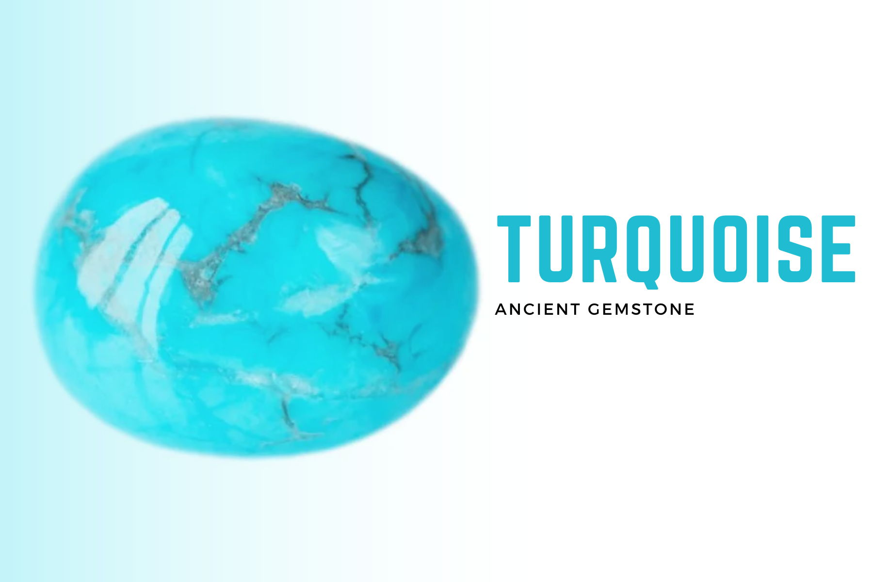 Rock-formed turquoise stone