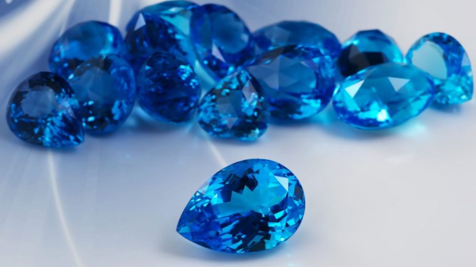 Many Beautiful Blue Gemstones