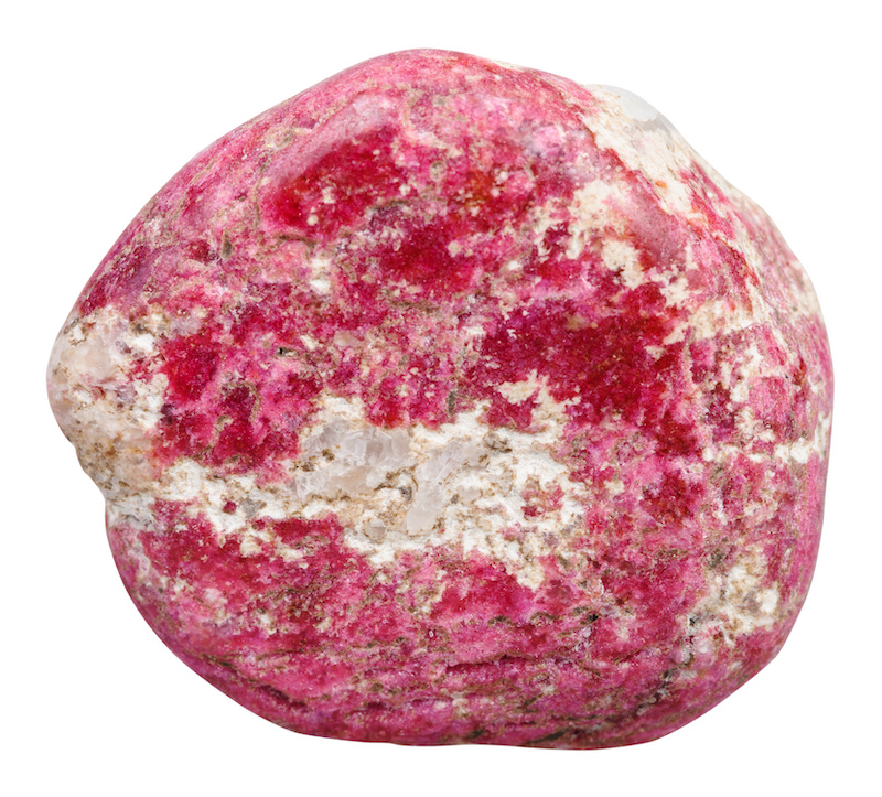Pink zoisite in the form of a rock