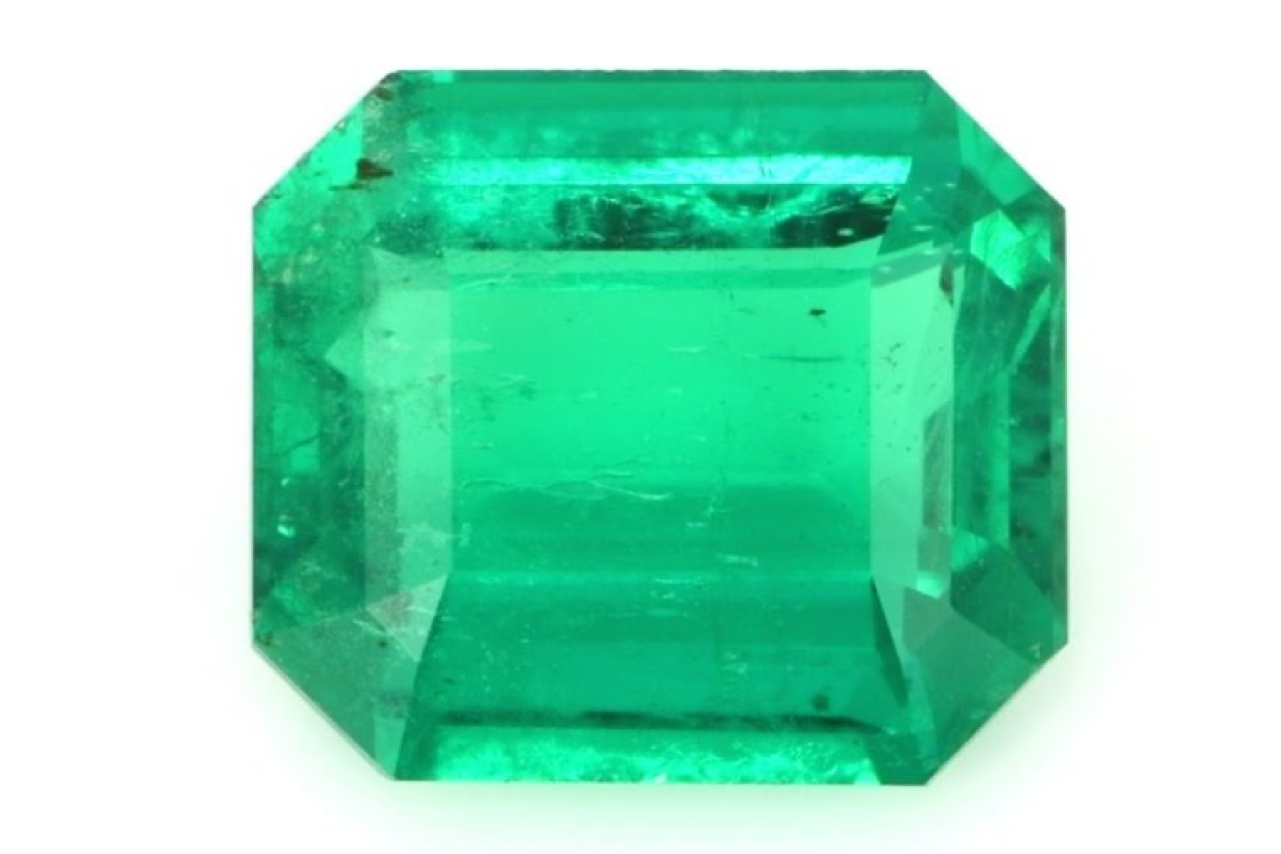 Octagonal emerald stone