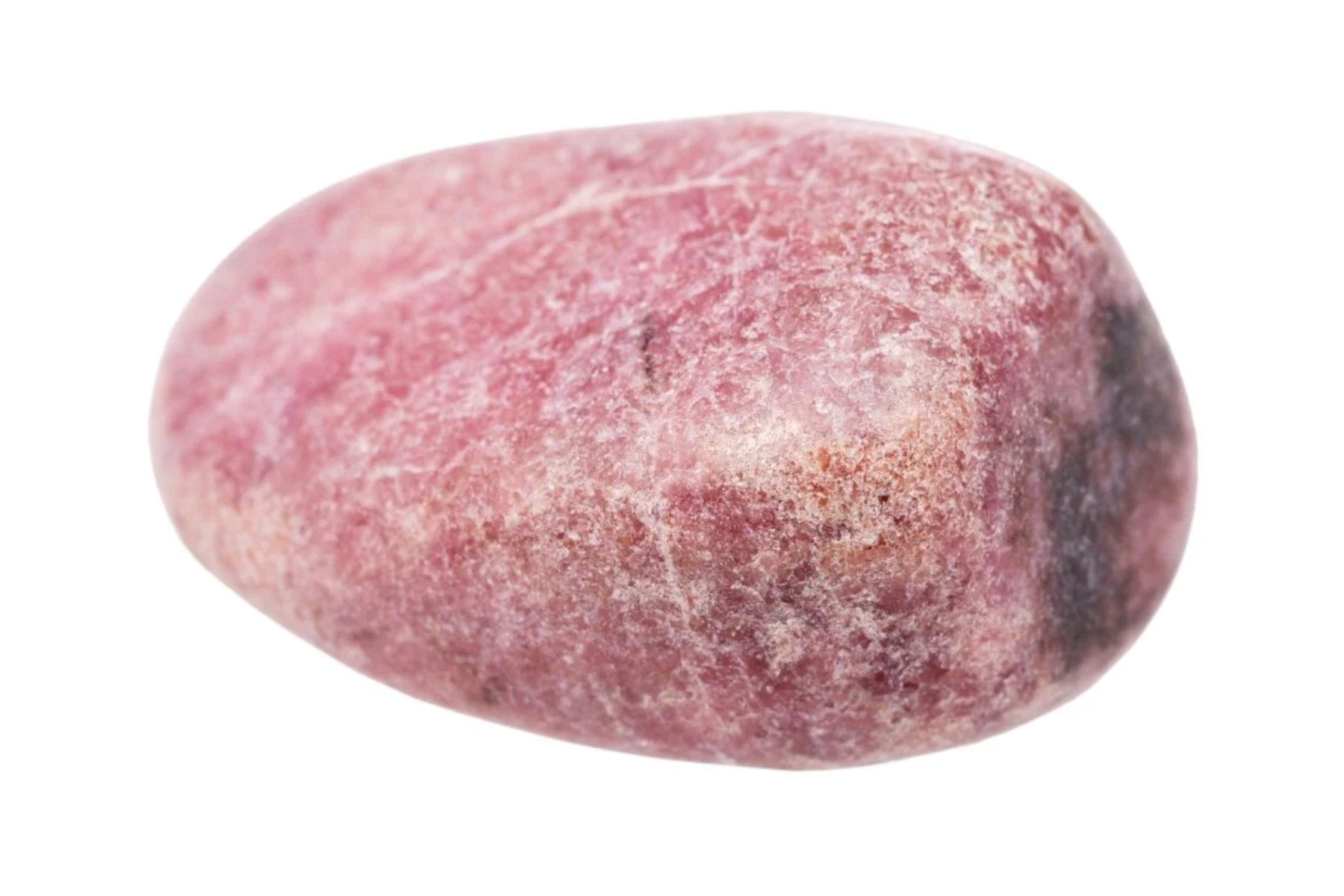 Rhodonite stone on a rock form
