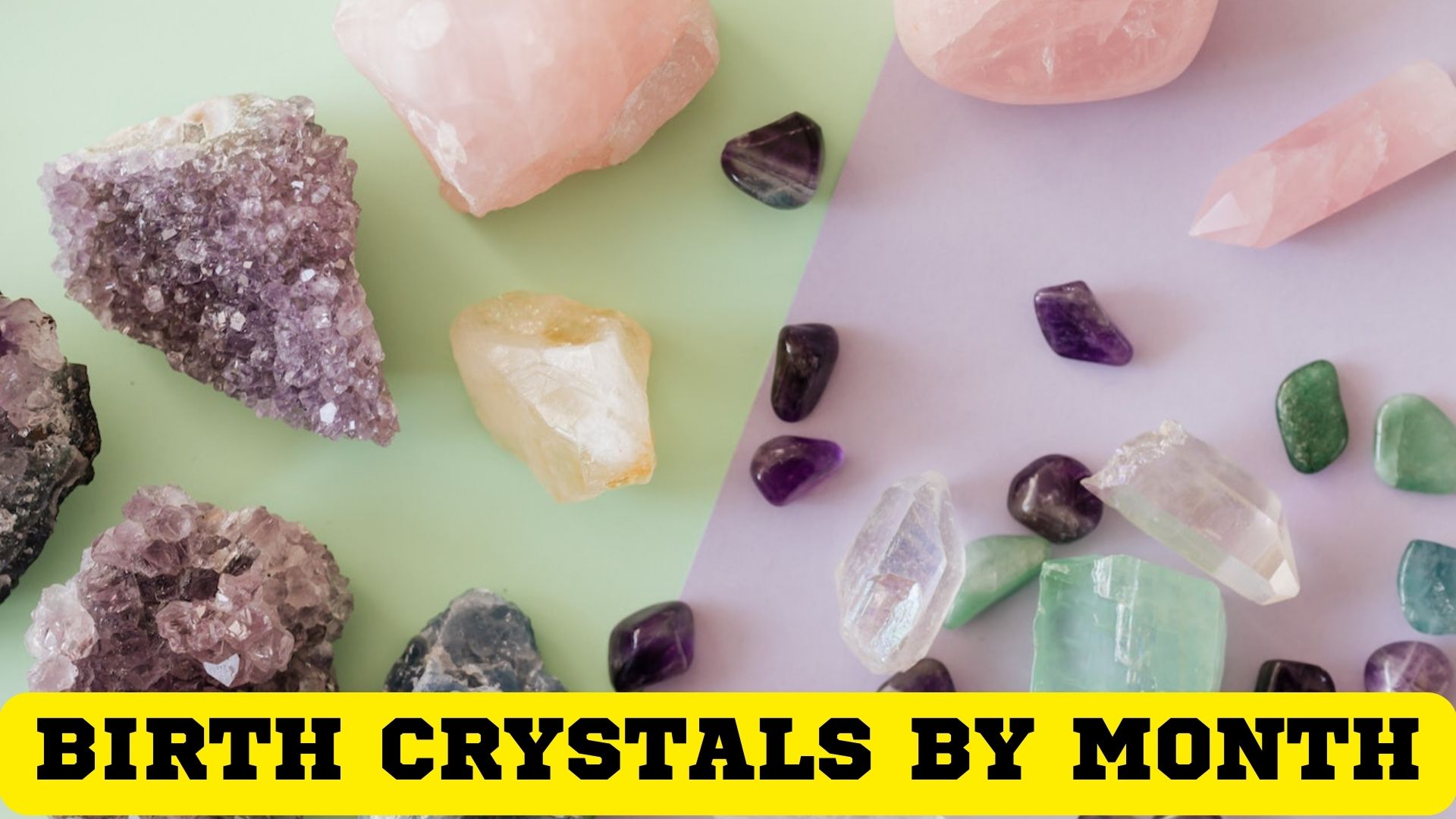Birth Crystals By Month - With Specifications