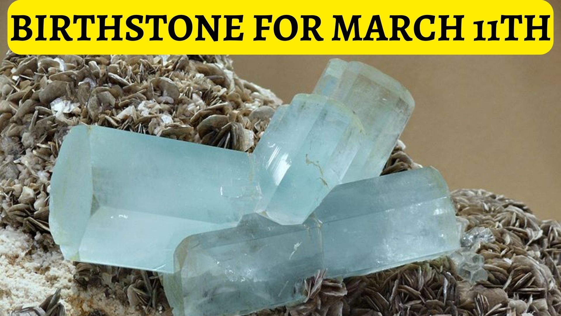 Birthstone For March 11th - Aquamarine And Bloodstone