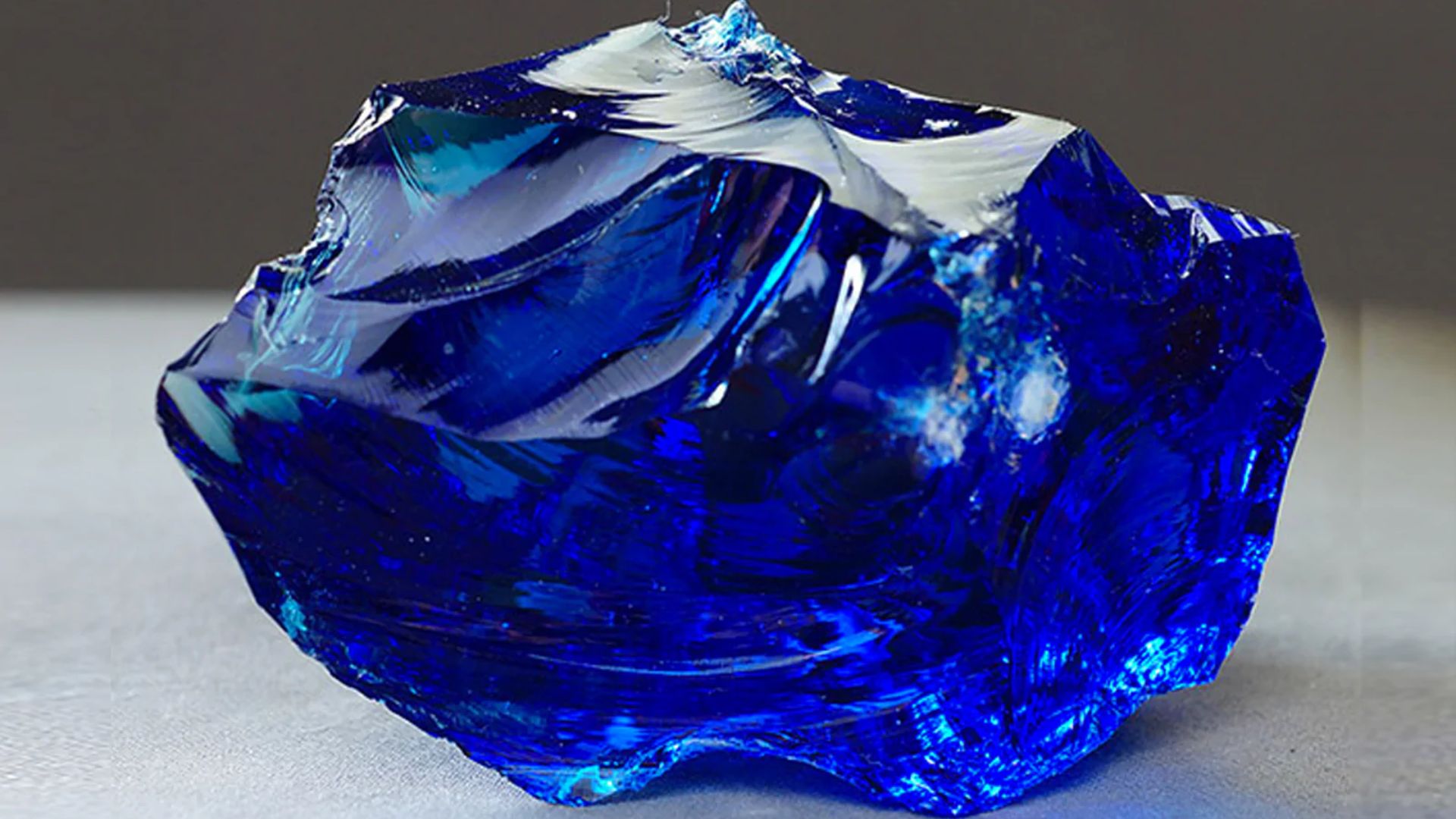 A Big Chunk Of Beautiful Blue Gemstone