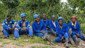Female miners in africa