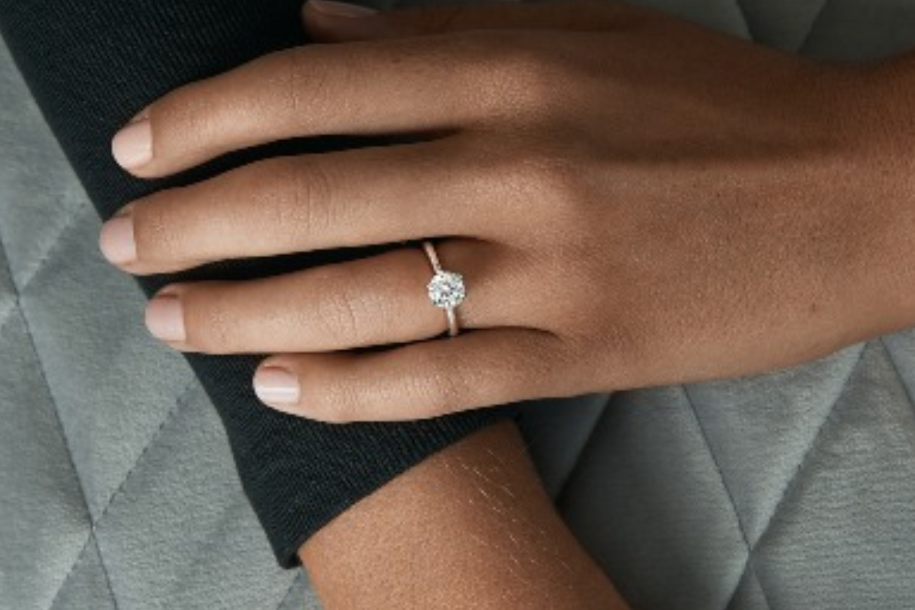 Classic Solitaire Engagement Rings - Unique Diamond Shape