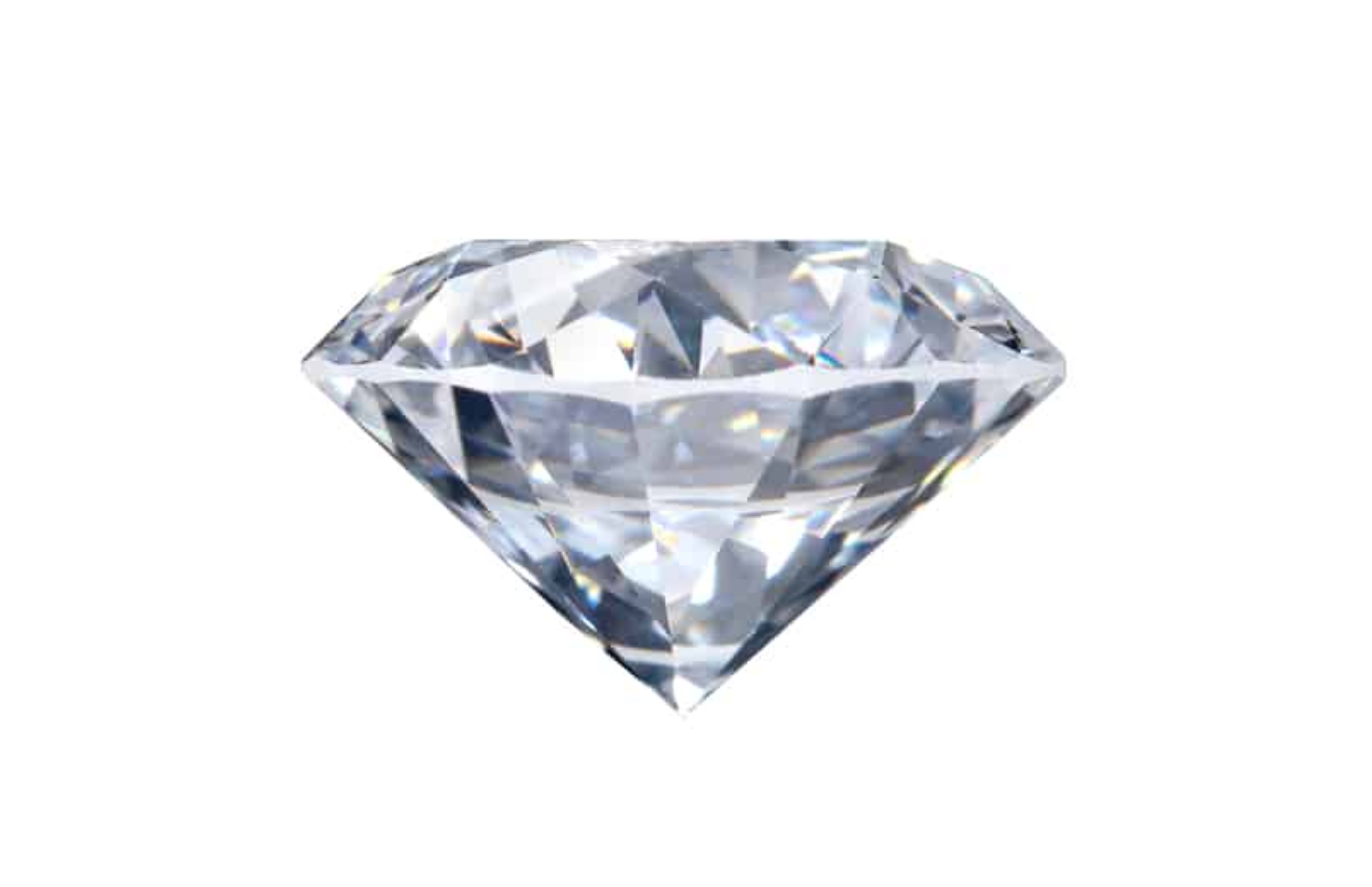 A cushion-cut diamond