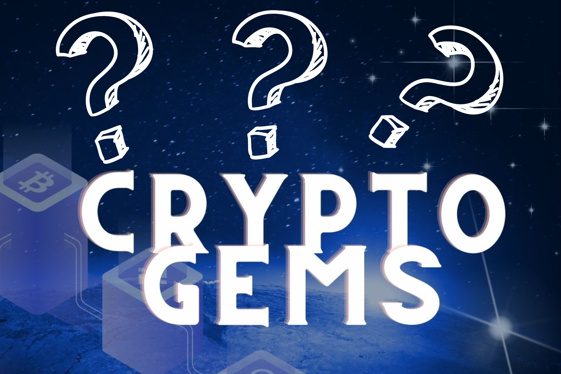 "Crypto Gems" followed by three question marks