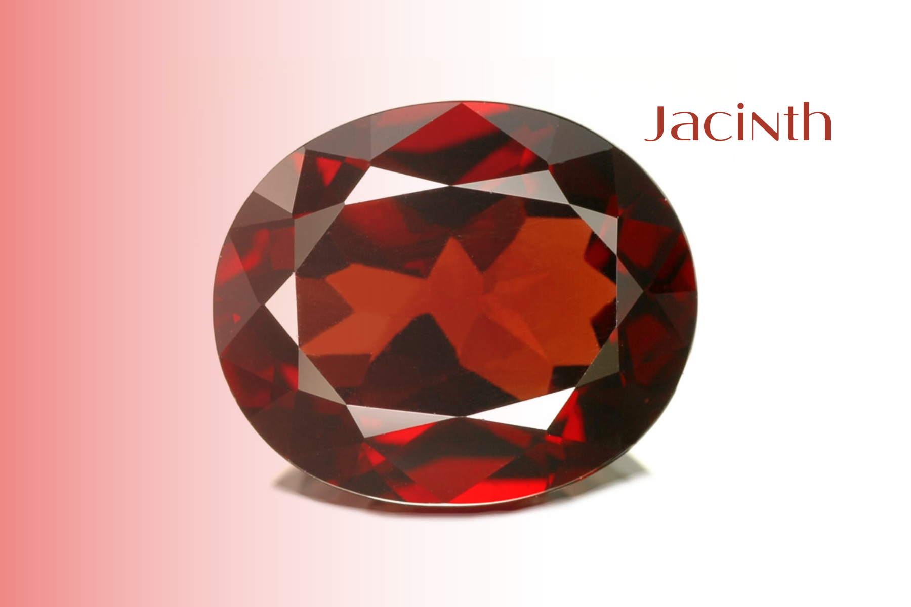 Oblong jacinth stone
