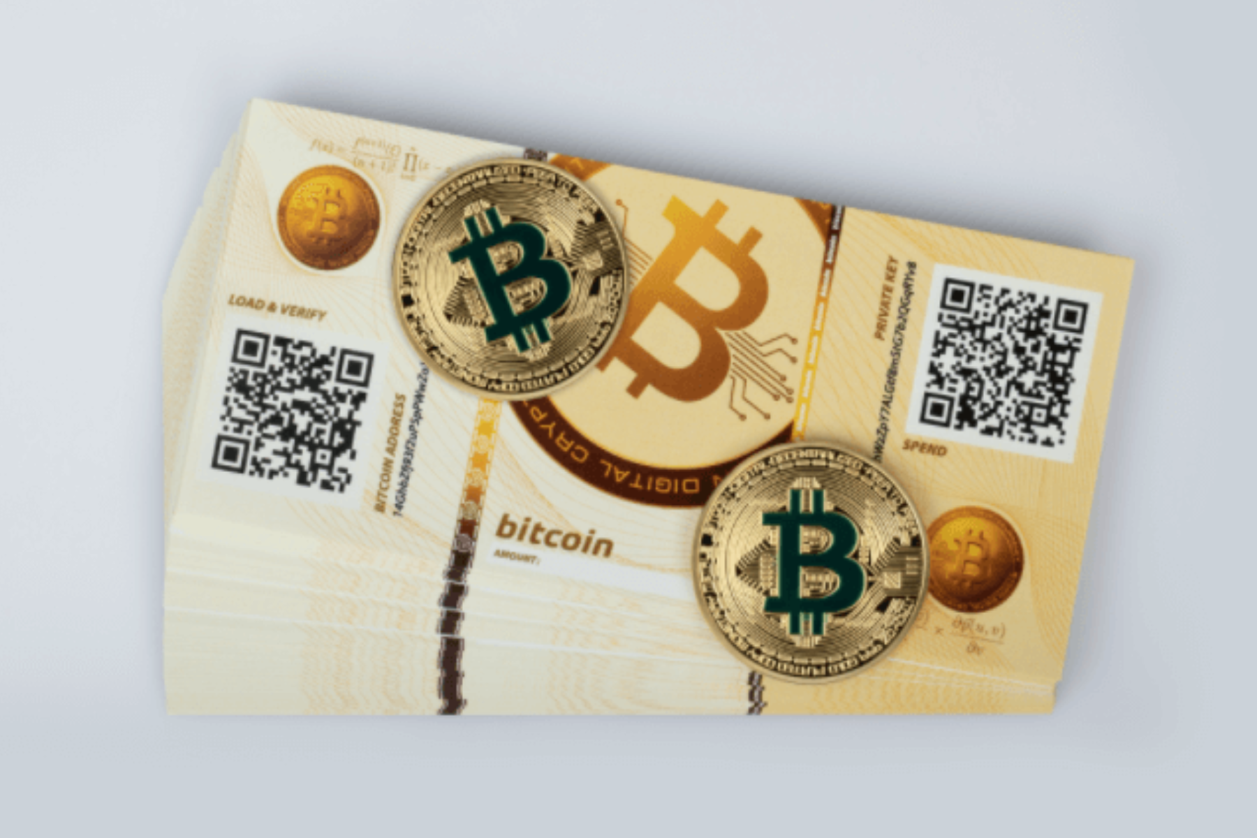 Crypto paper currency and coins