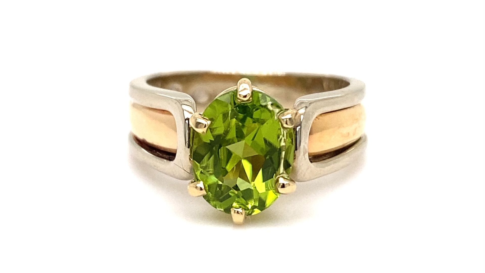 Gold Ring With Green Gemstone