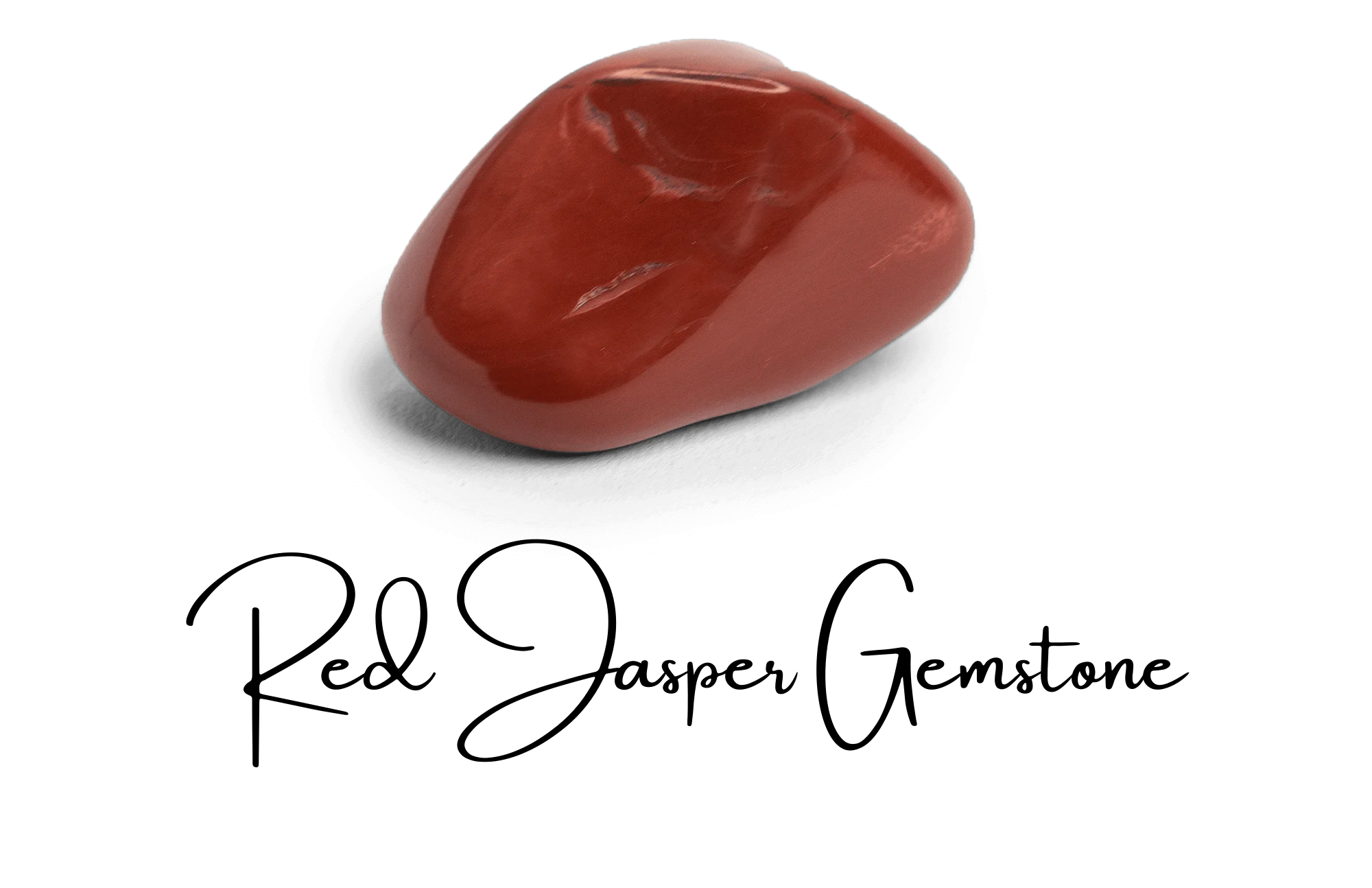 A pastel red jasper stone