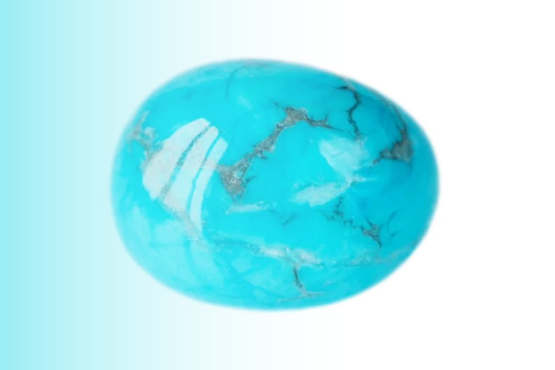 Oblong turquoise stone