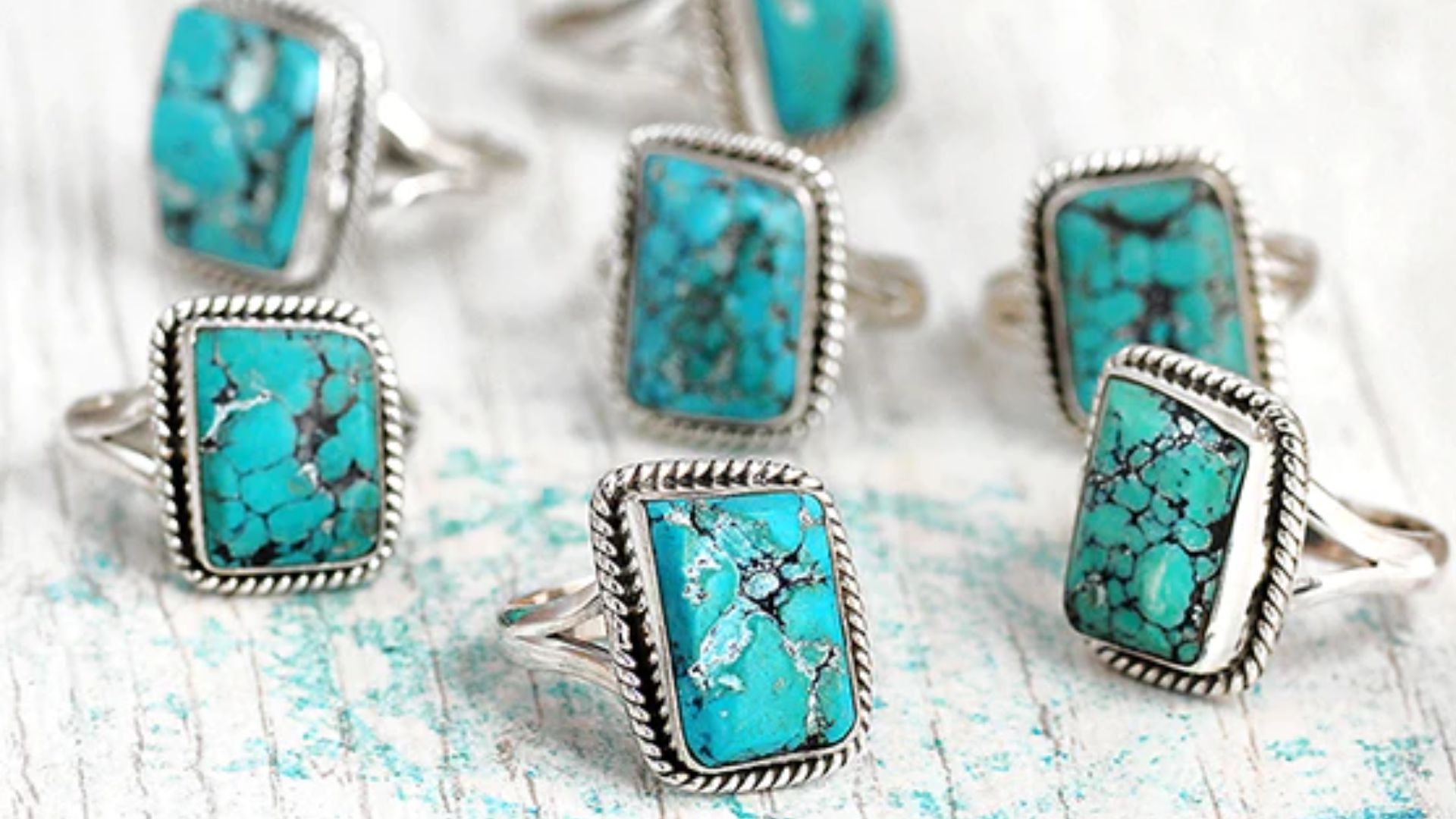 Blue Gemstones Embedded In Rings