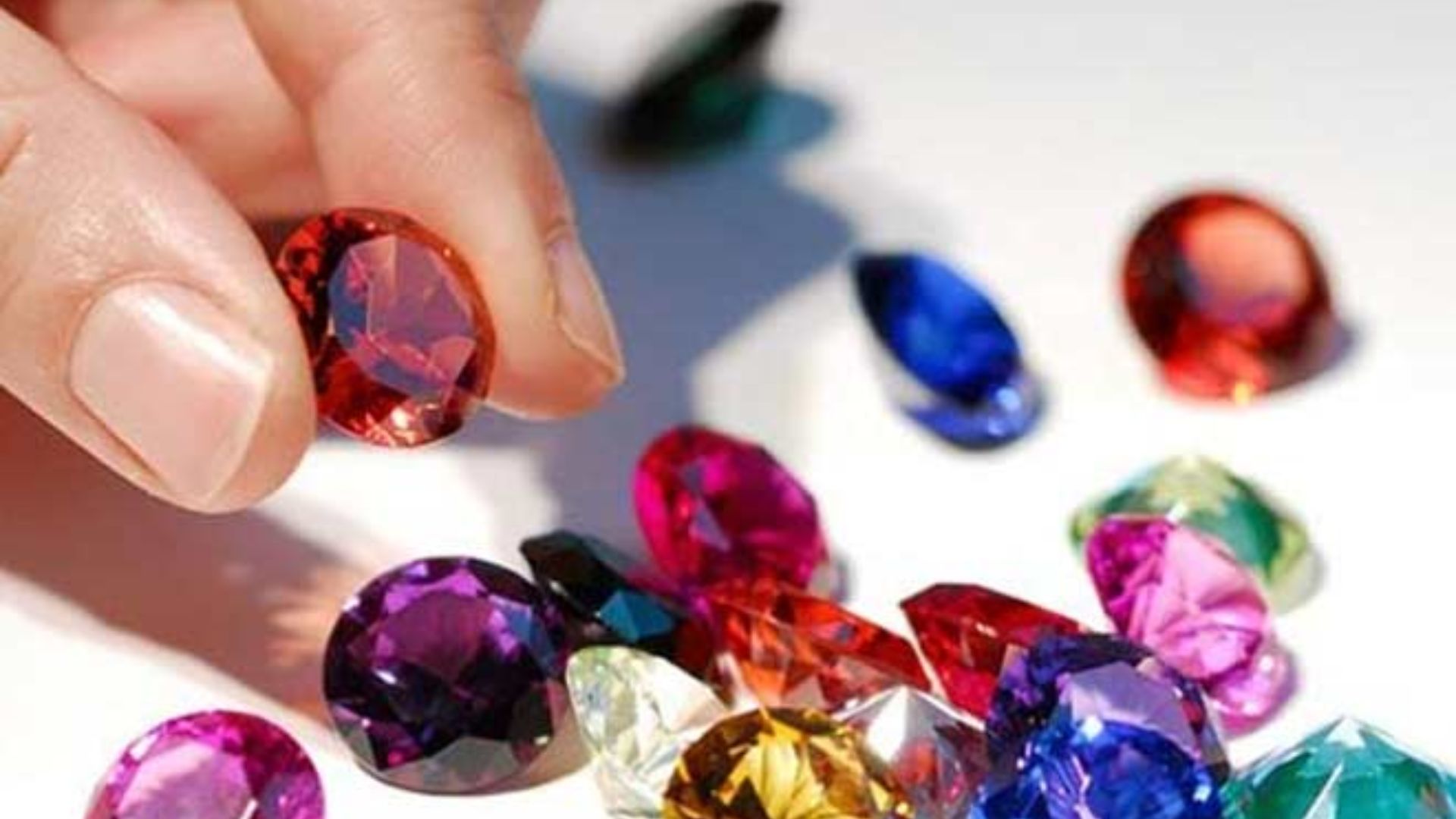 Many Small Colorful Gemstones