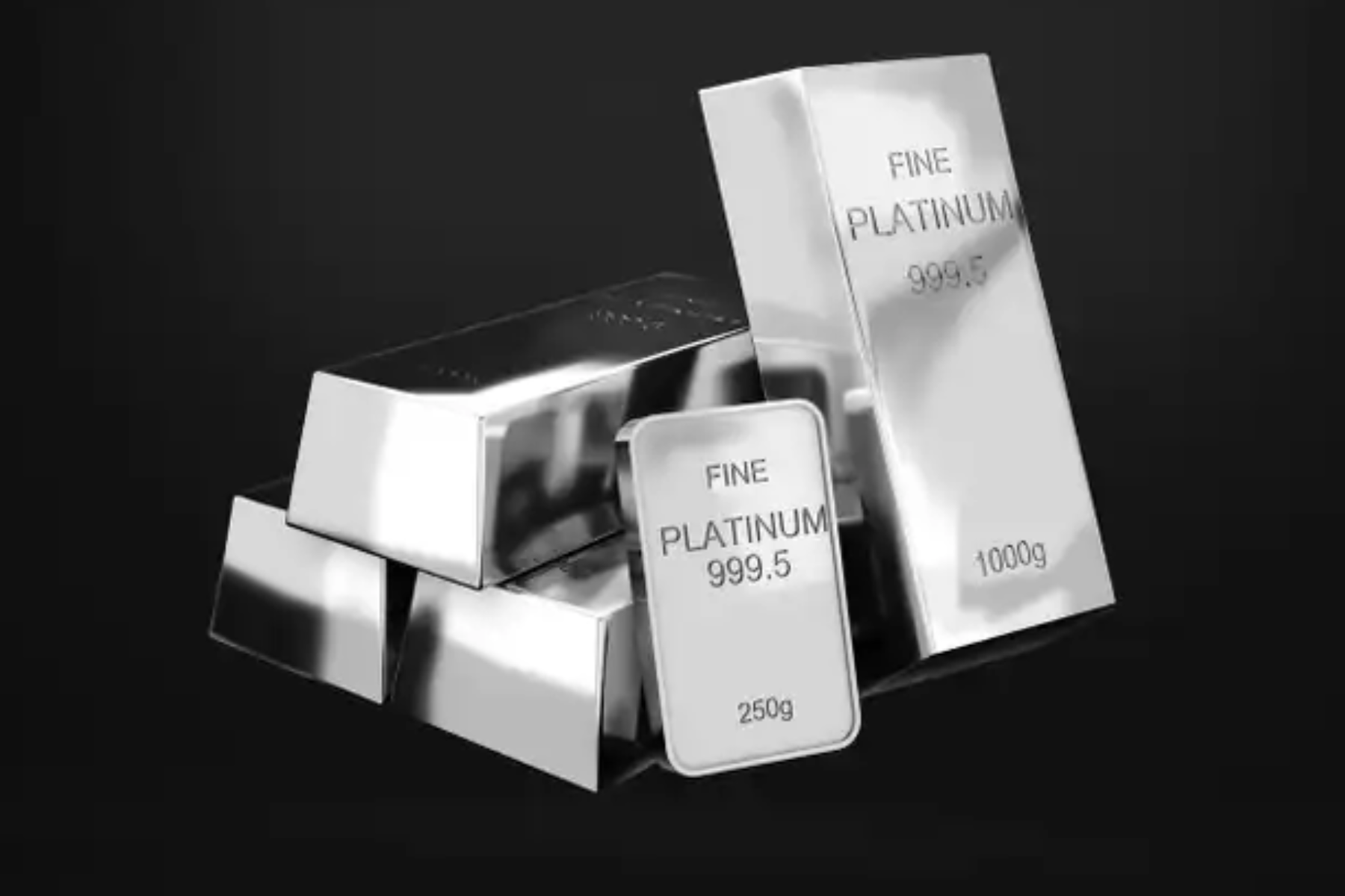 Five platinum bars