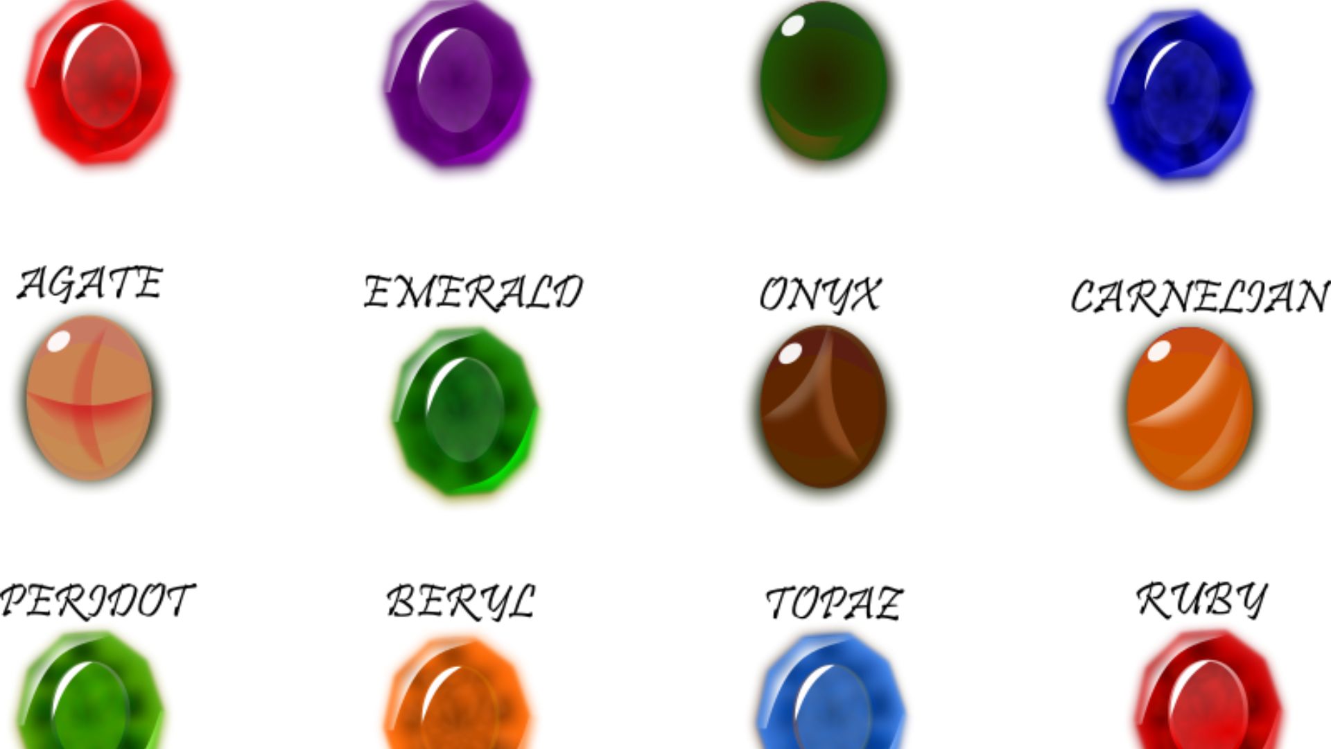 Different Gemstones