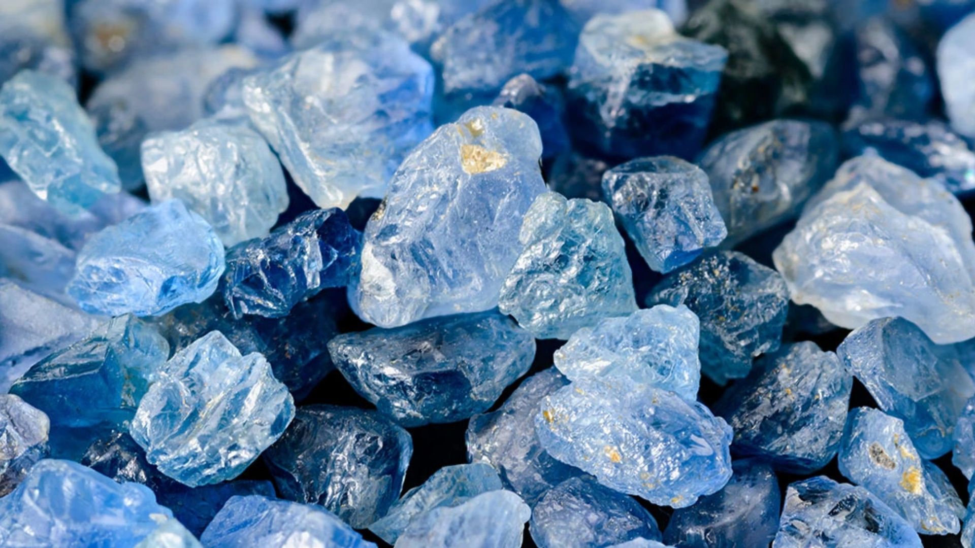 Light Blue Colored Stones