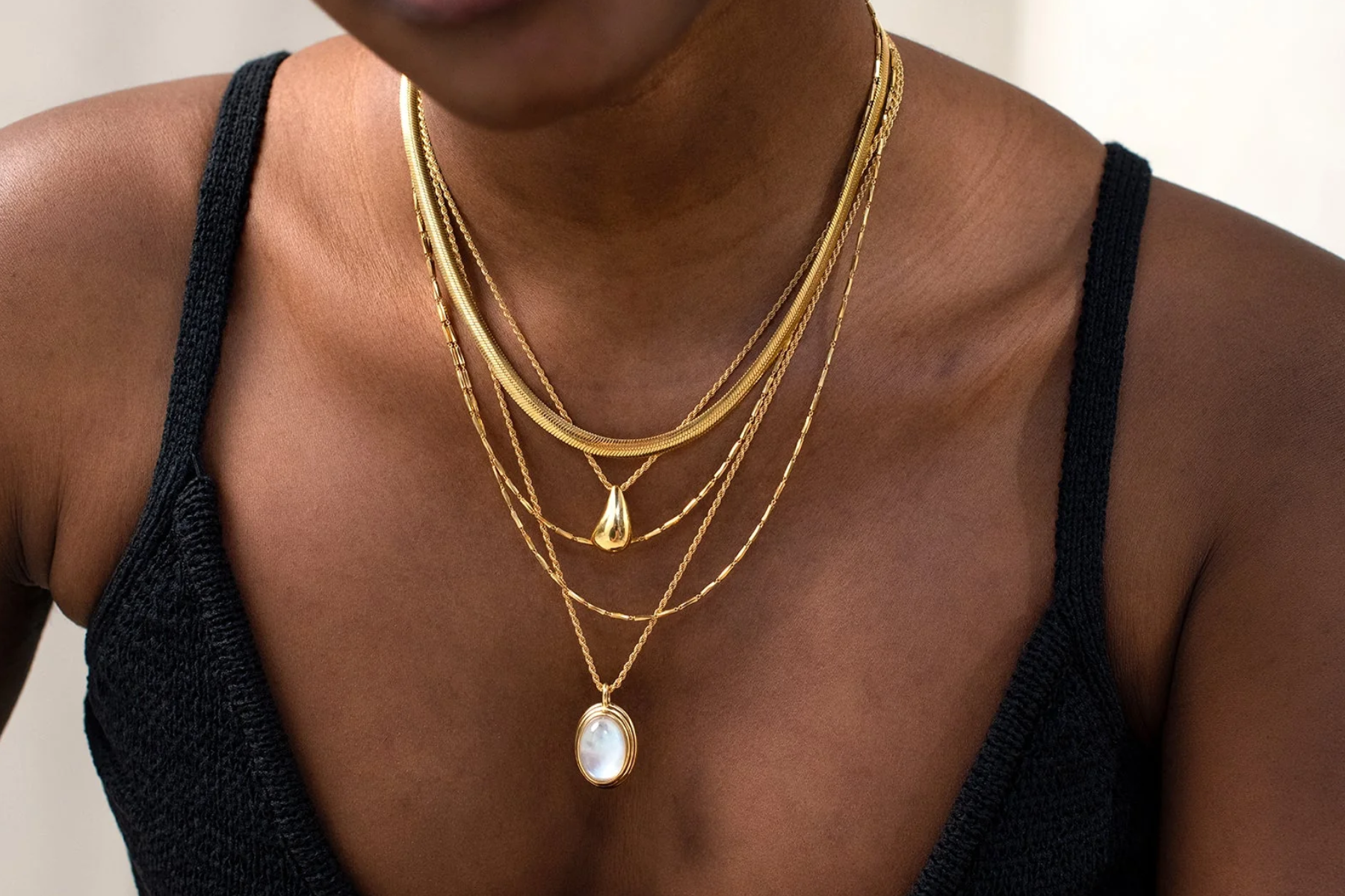 Layered Chain Necklaces For Women - Get The Look