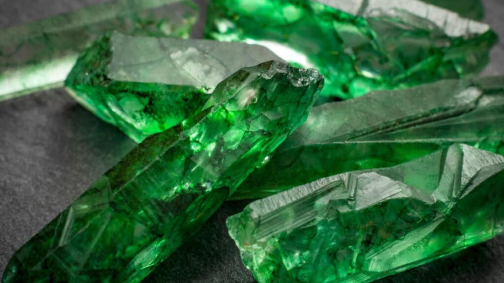 Rod Shaped Green Emerald