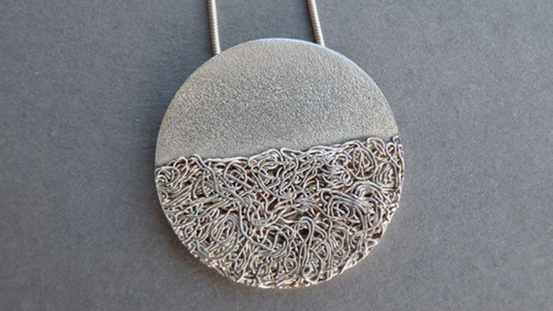 Textured silver jewellery 