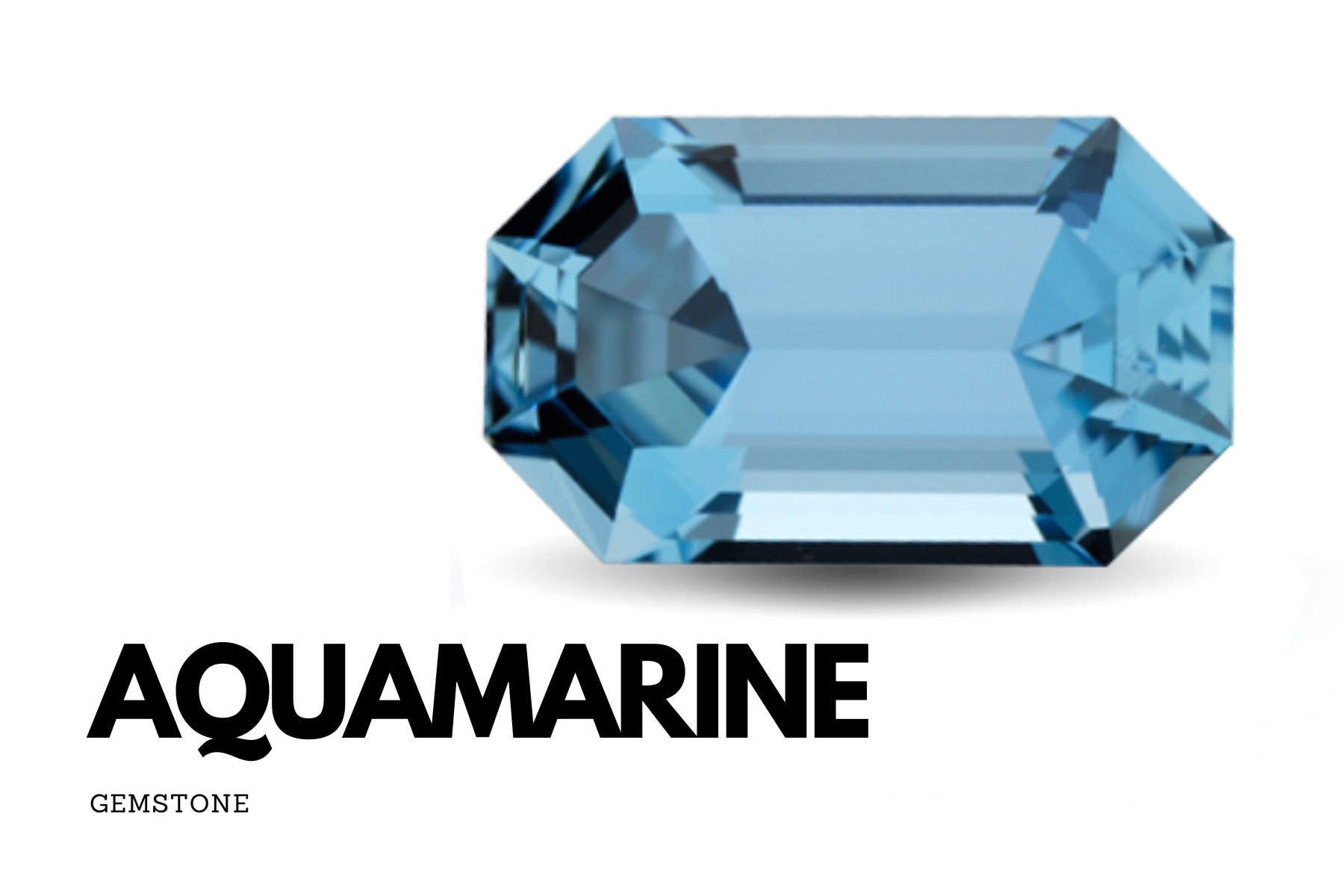 Octagonal aquamarine stone