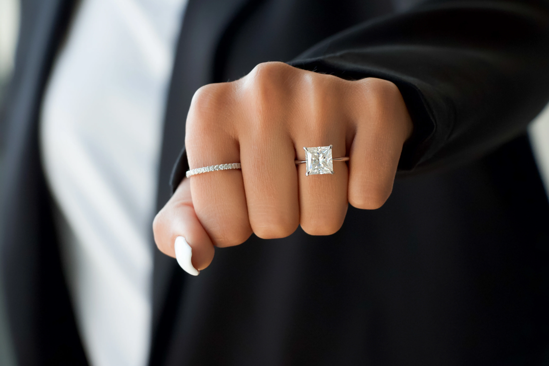 Princess-cut Rings - Enhances Diamond Sparkle