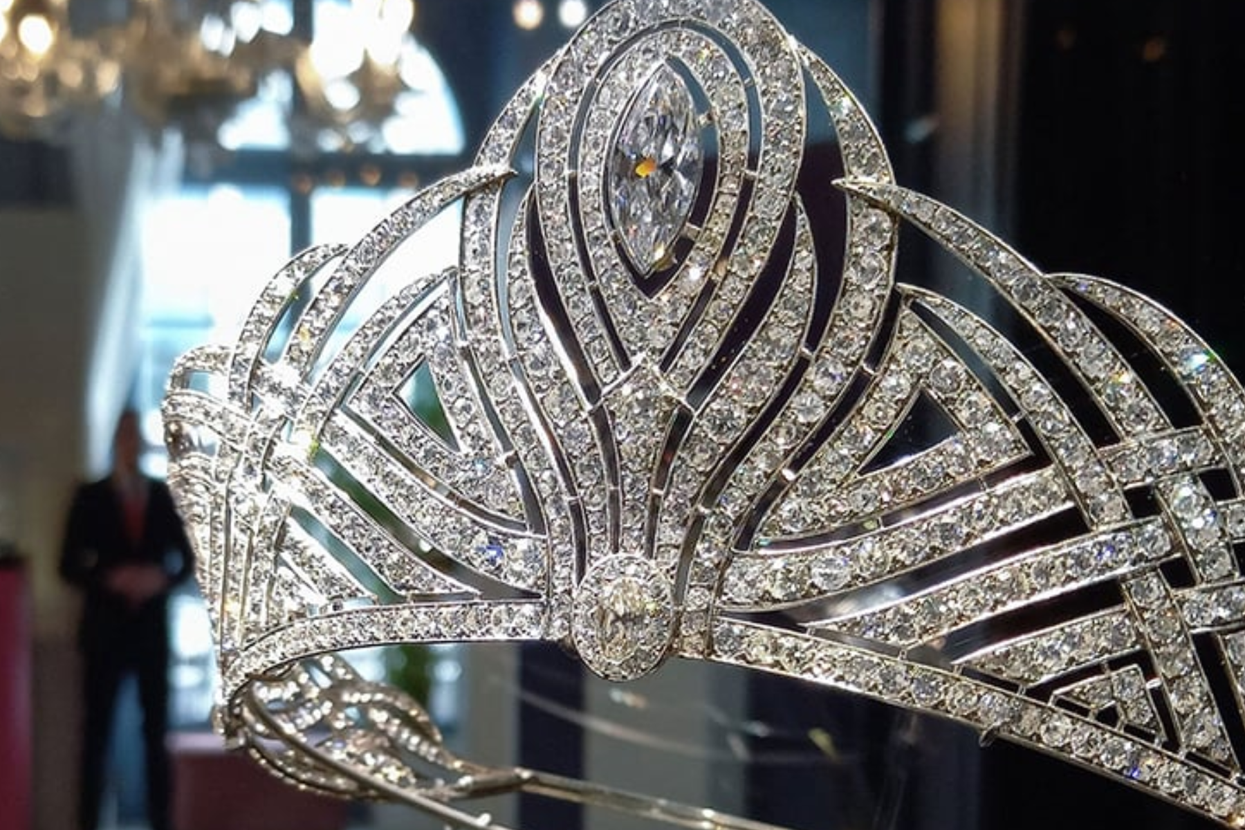 A close-up shot of Bessborough Diamond Tiara