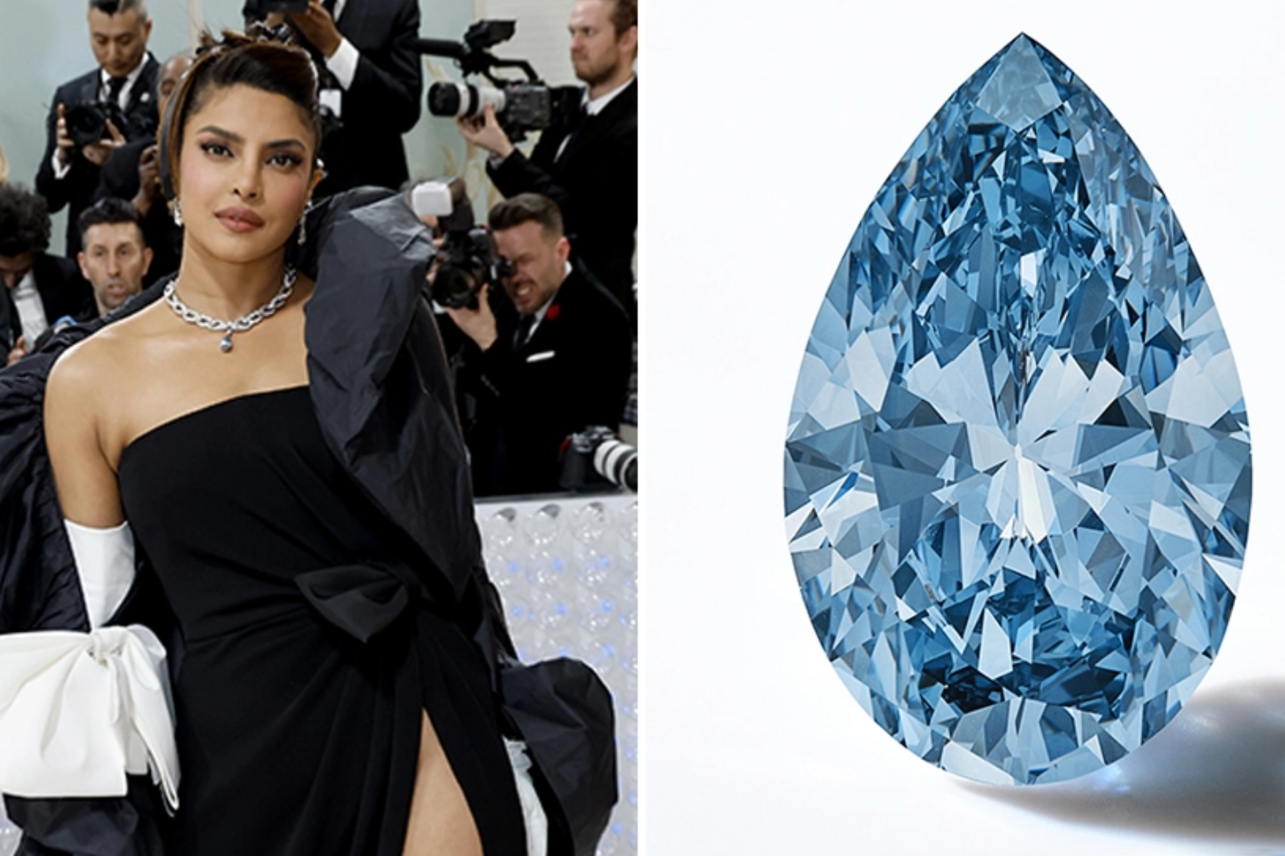 The Blue Bulgari Diamond Priyanka Chopra Jonas Wore At The Met Gala Could Fetch More Than $25 Million At Auction